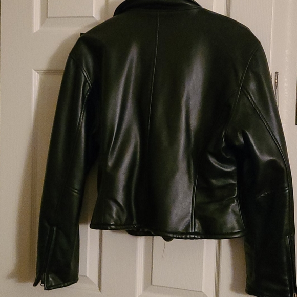 Leather leopard jacket - Picture 3 of 5